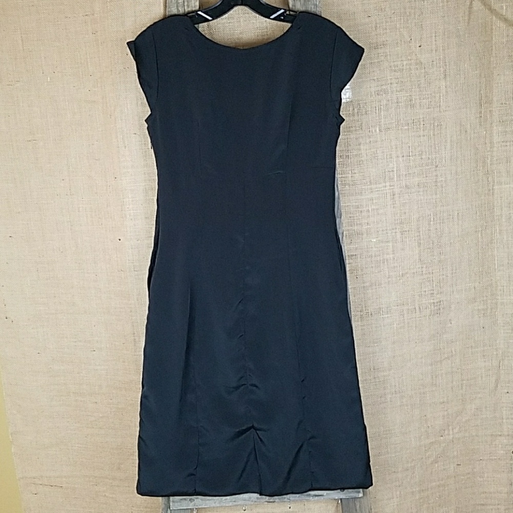 eShakti women S/4 dress career black high waist goth dark fairy - Picture 4 of 4